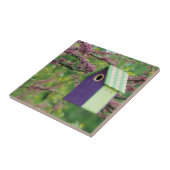 バードハウスオンアレッドバドツリー タイル (側面)