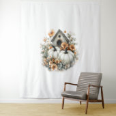 バードハウスシャツカントリーパンプキン タペストリー (インサイチュ)