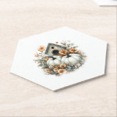 バードハウスシャツカントリーパンプキン ペーパーコースター (アングル)