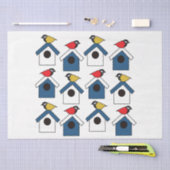 バードハウスバードハカラフルウズバードハウス 薄葉紙 (クラフト)