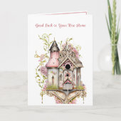 バードハウスビクトリアングッドラックニューホーム カード (正面)