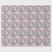 バードハウスフラワーガーデンオンハート ラッピングペーパー (フラット)