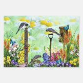 バードハウスフラワーガーデン ラッピングペーパーシート (正面3)