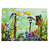 バードハウスフラワーガーデン ラージペーパーバッグ (裏面)