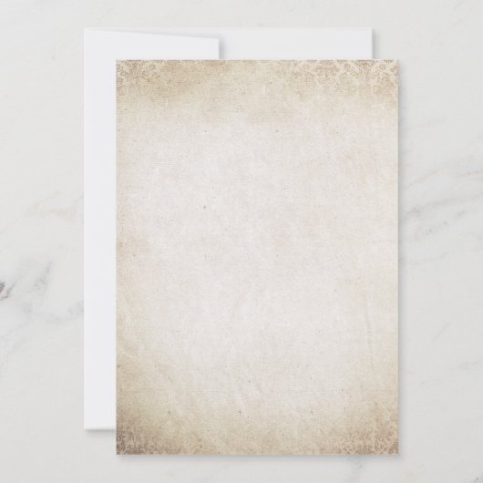 バードハウスフラワーズ素朴ヴィンテージ90誕生日 招待状 (裏面)