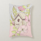 バードハウスフローラコロブロック アクセントクッション (正面(垂直))