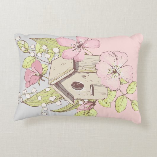 バードハウスフローラコロブロック アクセントクッション (裏面)