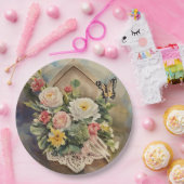 バードハウスブーケラウンド – 紙プレート ペーパープレート (パーティー)