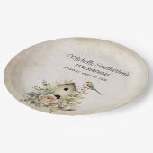 バードハウスボタニカル自然75th誕生日 ペーパープレート (アングル)