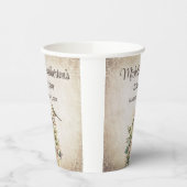 バードハウスボタニカル自然75th誕生日 紙コップ (左)