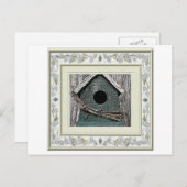 バードハウスポストカード。ニューホーム移動した! 案内ポストカード (正面/裏面)