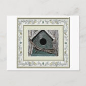 バードハウスポストカード。ニューホーム移動した！ 案内ポストカード (正面)