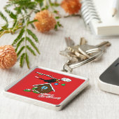 バードハウスメリークリスマス キーホルダー (側面)