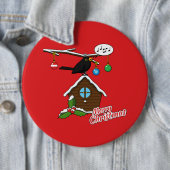 バードハウスメリークリスマス 缶バッジ (インサイチュ)