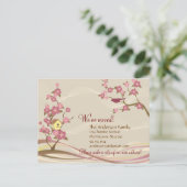 バードハウス引越し案内はがきグレー 案内ポストカード (スタンド正面)