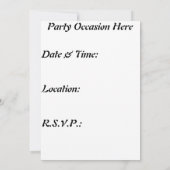 バードハウス招待状 招待状 (裏面)