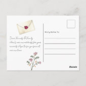 バードハウス新住宅引越し案内はがき ポストカード (裏面)