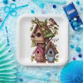 バードハウス ペーパープレート (パーティー)