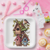 バードハウス ペーパープレート (パーティー)