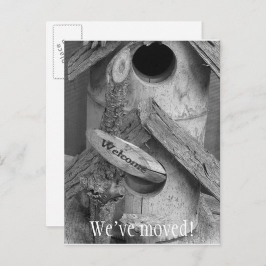 バードハウス – 引越しはがき 案内ポストカード (正面/裏面)