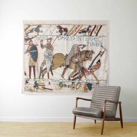 バードハロルド王のバトルでのバイュー・タペストリーの死 タペストリー (インサイチュ(横))