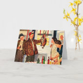 バードハンターズホリデー カード (黄色い花)