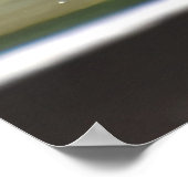 バードバスに止まるスズメ ポスター (角)