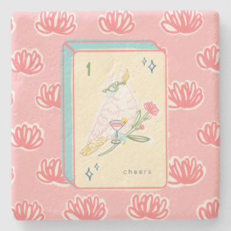 バードバム麻雀への応援 ストーンコースター