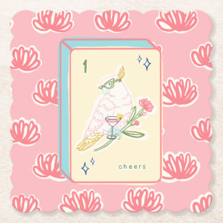 バードバム麻雀への応援 ペーパーコースター