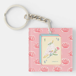 バードバム麻雀アクリルキーチェーンへの応援 キーホルダー