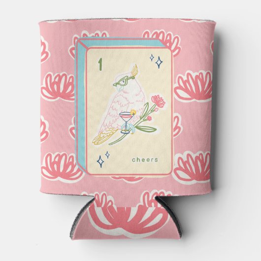 バードバム麻雀応援へのクーラーボックス 缶クーラー (正面)