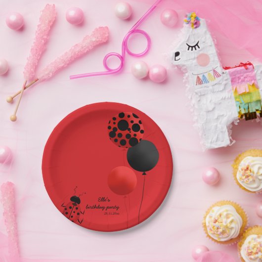 バードバルーンをテーマにした誕生日パーティー ペーパープレート (パーティー)