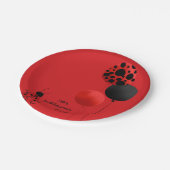 バードバルーンをテーマにした誕生日パーティー ペーパープレート (アングル)