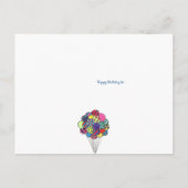 バードバルーンハッピーバースデー ポストカード (裏面)