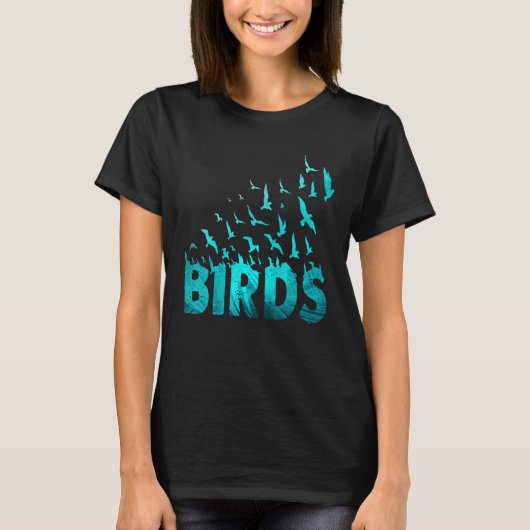 バードバードウォッチャーマバードオウム鳥の鳥達 Tシャツ (正面)