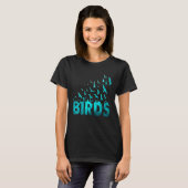 バードバードウォッチャーマバードオウム鳥の鳥達 Tシャツ (正面フル)