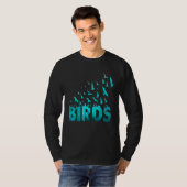 バードバードウォッチャーマバードオウム鳥の鳥達 Tシャツ (正面フル)