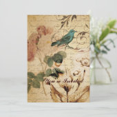 バードパビクトリアンリ植フランスの物バラ 招待状 (スタンド正面)