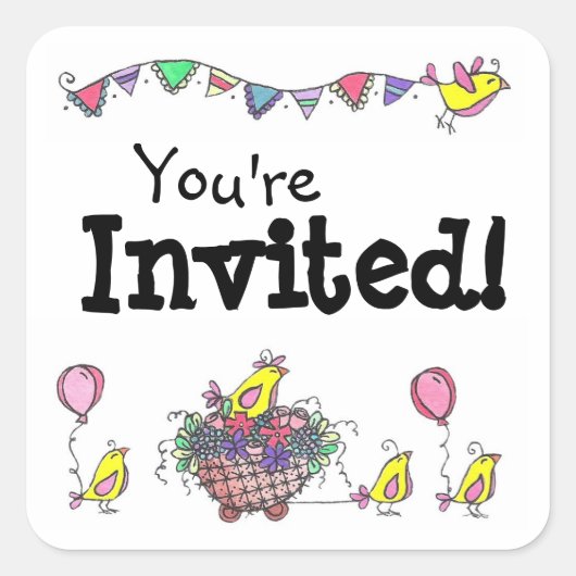 バードパレード スクエアシール (正面)