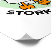 バードパンドライブウスストークレイブン不機嫌おもしろいパン ポスター (角)