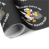 バードパンドライブウスストークレイブン不機嫌おもしろいパン ラッピングペーパー (ロールコーナー)