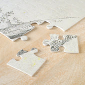 バードパーチングオンザブランチパズル ジグソーパズル (側面)