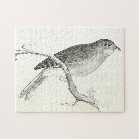 バードパーチングオンザブランチパズル ジグソーパズル (横)