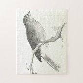 バードパーチングオンザブランチパズル ジグソーパズル (縦)