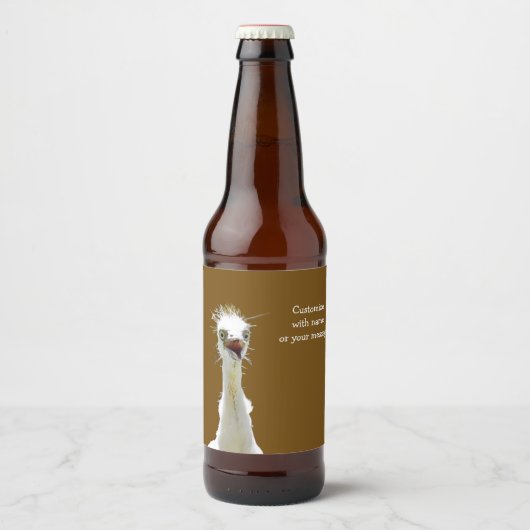 バードビ熱狂するールラベル ビールラベル (正面)
