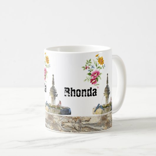 バードファウンテンフローラマグカップ コーヒーマグカップ (正面右)