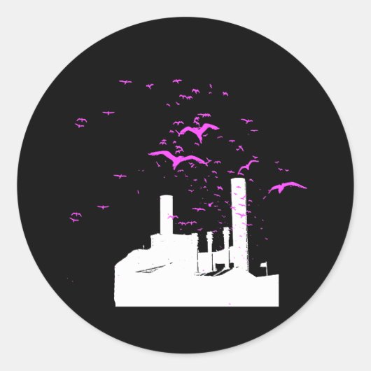 バードファクトリーTシャツ/アースデイTシャツ ラウンドシール (正面)