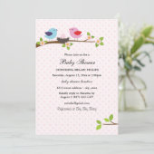 バードファミリーベビーシャワー招待状 招待状 (スタンド正面)