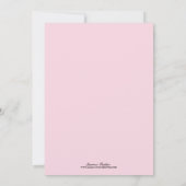 バードファミリーベビーシャワー招待状 招待状 (裏面)