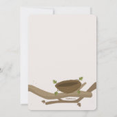 バードファミリーベビーシャワー招待状 招待状 (裏面)